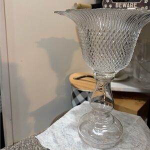 Elegant Clear Glass Vase